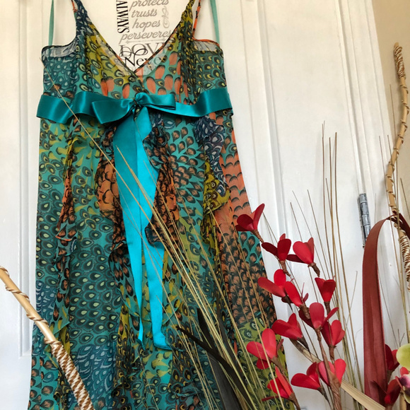 BCBG Maxazria Spaghetti Strap Cocktail Dress S 4 - Picture 2 of 11